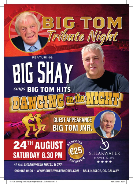 bjk big tom tribute night update a5 leaflet print